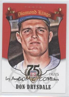 2014 Panini Hall of Fame - Diamond Kings - Red #57 - Don Drysdale /75