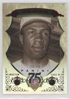 2014 Panini Hall of Fame - Green Shield - Red #54 - Frank Robinson /50