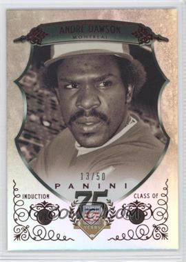 2014 Panini Hall of Fame - Green Shield - Red #94 - Andre Dawson /50