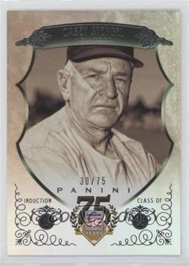 2014 Panini Hall of Fame - Green Shield #35 - Casey Stengel /75