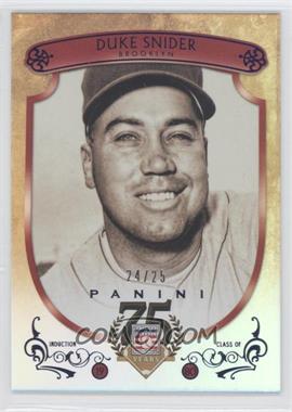 2014 Panini Hall of Fame - Red Shield - Blue #52 - Duke Snider /25