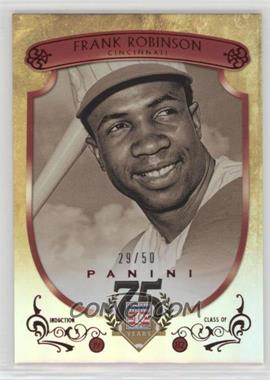 2014 Panini Hall of Fame - Red Shield - Red #54 - Frank Robinson /50