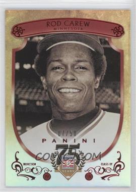 2014 Panini Hall of Fame - Red Shield - Red #69 - Rod Carew /50