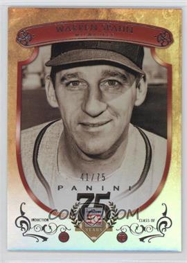 2014 Panini Hall of Fame - Red Shield #45 - Warren Spahn /75