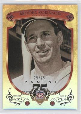 2014 Panini Hall of Fame - Red Shield #56 - Brooks Robinson /75