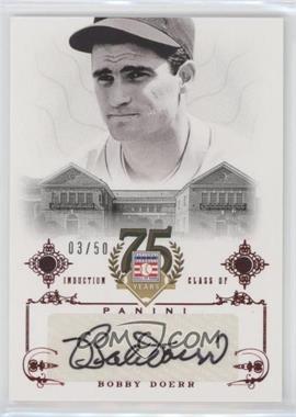 2014 Panini Hall of Fame - Signatures - Red #98 - Bobby Doerr /50