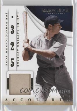 2014 Panini Immaculate Collection - Accolades Materials #16 - Joe DiMaggio /49