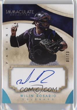 2014 Panini Immaculate Collection - Autographs - Blue #74 - Wilin Rosario /10