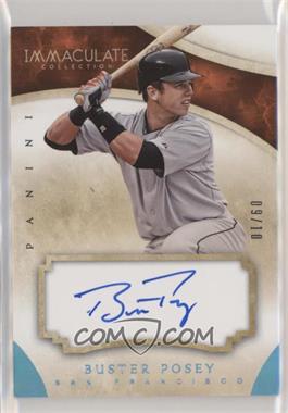 2014 Panini Immaculate Collection - Autographs - Blue #82 - Buster Posey /10