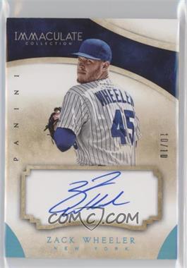 2014 Panini Immaculate Collection - Autographs - Blue #89 - Zack Wheeler /10