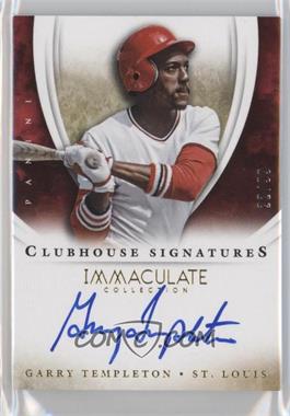 2014 Panini Immaculate Collection - Clubhouse Signatures #29 - Garry Templeton /99