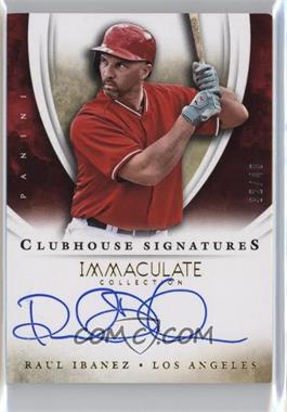 2014 Panini Immaculate Collection - Clubhouse Signatures #49 - Raul Ibanez /49 [Noted]