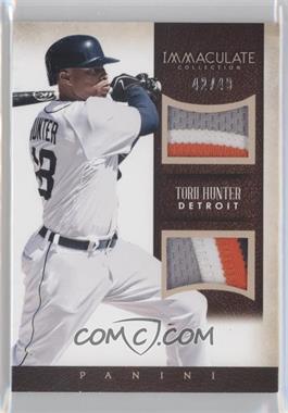 2014 Panini Immaculate Collection - Duals - Prime #9 - Torii Hunter /49