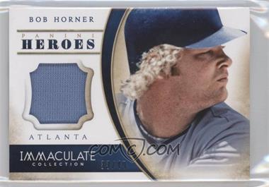 2014 Panini Immaculate Collection - Heroes Materials #27 - Bob Horner /49