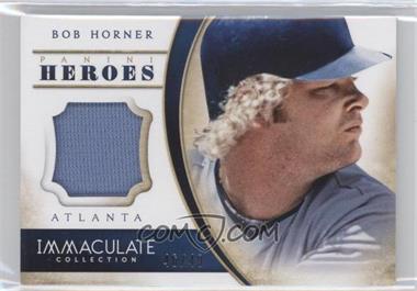 2014 Panini Immaculate Collection - Heroes Materials #27 - Bob Horner /49