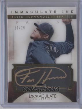 2014 Panini Immaculate Collection - Immaculate Ink - Gold #38 - Felix Hernandez /25