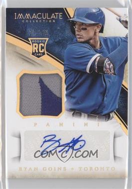 2014 Panini Immaculate Collection - Rookie Autograph Material - Prime #109 - Ryan Goins /99