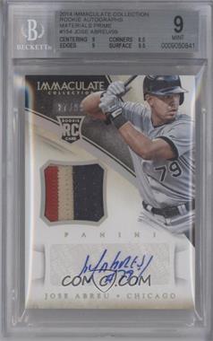 2014 Panini Immaculate Collection - Rookie Autograph Material - Prime #154 - Jose Abreu /99 [BGS 9 MINT]