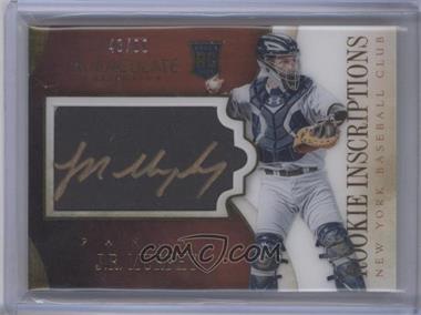 2014 Panini Immaculate Collection - Rookie Inscriptions - Gold #137 - J.R. Murphy /80