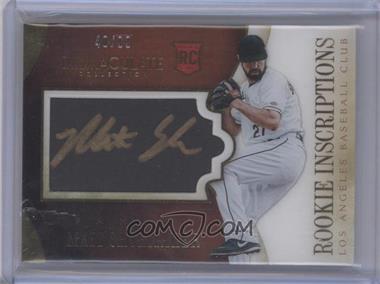 2014 Panini Immaculate Collection - Rookie Inscriptions - Gold #144 - Matt Shoemaker /99