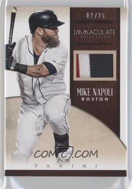 2014 Panini Immaculate Collection - Singles Material - Prime #16 - Mike Napoli /25