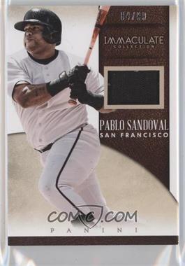 2014 Panini Immaculate Collection - Singles Material #17 - Pablo Sandoval /99
