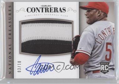 2014 Panini National Treasures - [Base] - Black #209 - Rookie Material Signatures - Carlos Contreras /10