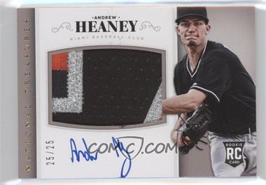 2014 Panini National Treasures - [Base] - Gold #201 - Rookie Material Signatures - Andrew Heaney /25