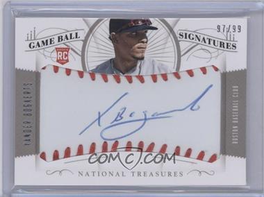 2014 Panini National Treasures - Game Ball Signatures #98 - Xander Bogaerts /99