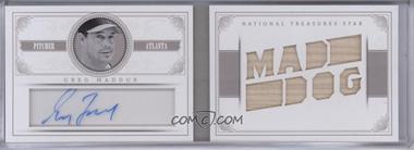 2014 Panini National Treasures - NT Star Jumbo Signatures Booklets - Nicknames Bats #29 - Greg Maddux /5