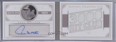 2014 Panini National Treasures - NT Star Jumbo Signatures Booklets - Team Nicknames Stat #19 - Paul Molitor /25