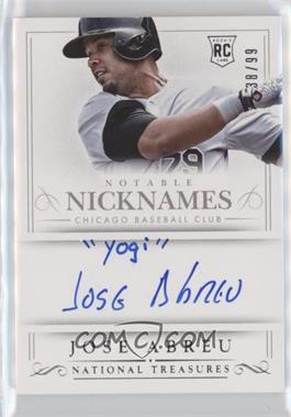 2014 Panini National Treasures - Notable Nicknames #1 - Jose Abreu /99