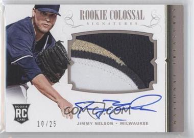 2014 Panini National Treasures - Rookie Colossal Signatures - Jersey Numbers Prime #14 - Jimmy Nelson /25