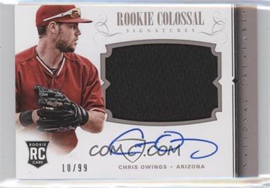 2014 Panini National Treasures - Rookie Colossal Signatures #11 - Chris Owings /99