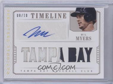 2014 Panini National Treasures - Timeline Signature Materials - Team Cities Prime #16 - Wil Myers /10