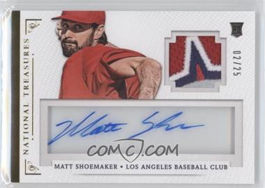 2014 Panini National Treasures - Treasure Signature Materials - Prime #69 - Matt Shoemaker /25