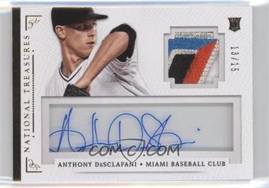 2014 Panini National Treasures - Treasure Signature Materials - Prime #9 - Anthony DeSclafani /15