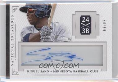 2014 Panini National Treasures - Treasure Signatures #73 - Miguel Sano /99