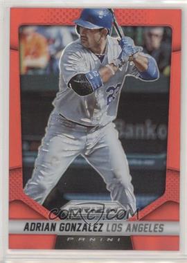 2014 Panini Prizm - [Base] - Red Prizm #54 - Adrian Gonzalez /25