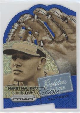2014 Panini Prizm - Golden Leather Die Cut - Blue Mojo Prizm #13 - Manny Machado /75
