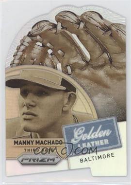 2014 Panini Prizm - Golden Leather Die Cut - Silver Prizm #13 - Manny Machado