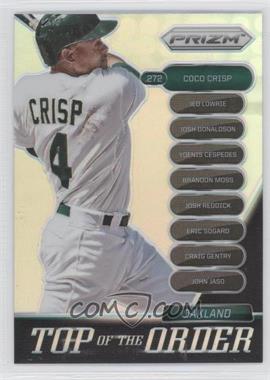 2014 Panini Prizm - Top of the Order - Silver Prizm #13 - Coco Crisp