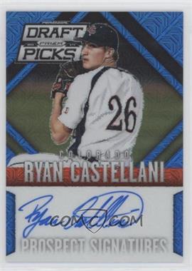 2014 Panini Prizm Perennial Draft Picks - Prospect Signatures - Blue Mojo Prizm #48 - Ryan Castellani /75