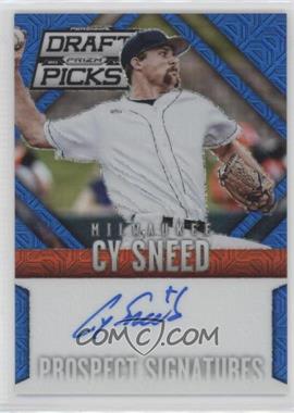 2014 Panini Prizm Perennial Draft Picks - Prospect Signatures - Blue Mojo Prizm #75 - Cy Sneed /75