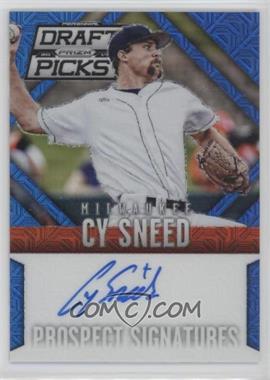 2014 Panini Prizm Perennial Draft Picks - Prospect Signatures - Blue Mojo Prizm #75 - Cy Sneed /75