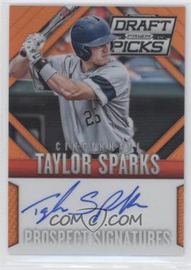 2014 Panini Prizm Perennial Draft Picks - Prospect Signatures - Orange Prizm #58 - Taylor Sparks /60