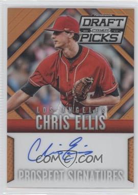 2014 Panini Prizm Perennial Draft Picks - Prospect Signatures - Orange Prizm #84 - Chris Ellis /60