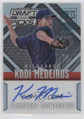 2014 Panini Prizm Perennial Draft Picks - Prospect Signatures - Press Proof Prizm #12 - Kodi Medeiros /199