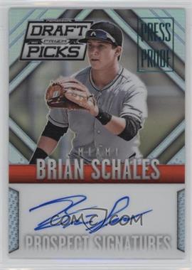 2014 Panini Prizm Perennial Draft Picks - Prospect Signatures - Press Proof Prizm #57 - Brian Schales /199