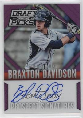 2014 Panini Prizm Perennial Draft Picks - Prospect Signatures - Purple Prizm #32 - Braxton Davidson /149